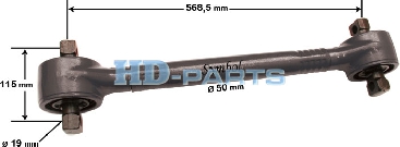 Тяга реактивная верхняя  L=568.5 d=50, Scania