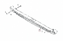 Лист №4 передней 4-листовой рессоры Scania
